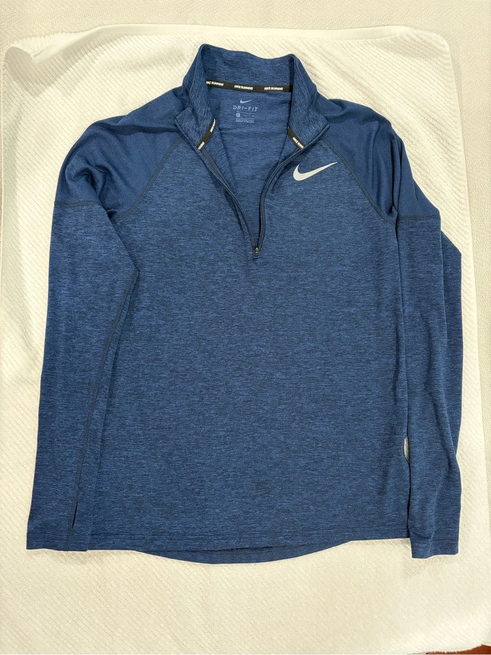 Nike Navy Blue Quarter-Zip Athletic Pullover